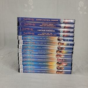 Lot 13 NEW SEALED Superbook DVDs Explorer Christian Kid's CBN Bible Jesus 3 Open
